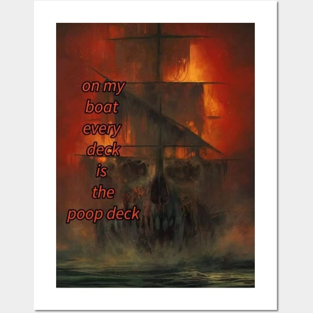 My boat Wall Art by SkeletonDudes memeshirts